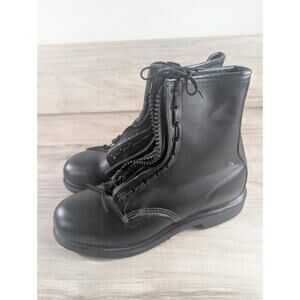 Red Wing 3023 Zip-Up Fire Black Boots Steel Toe USA Size 9.5 3E